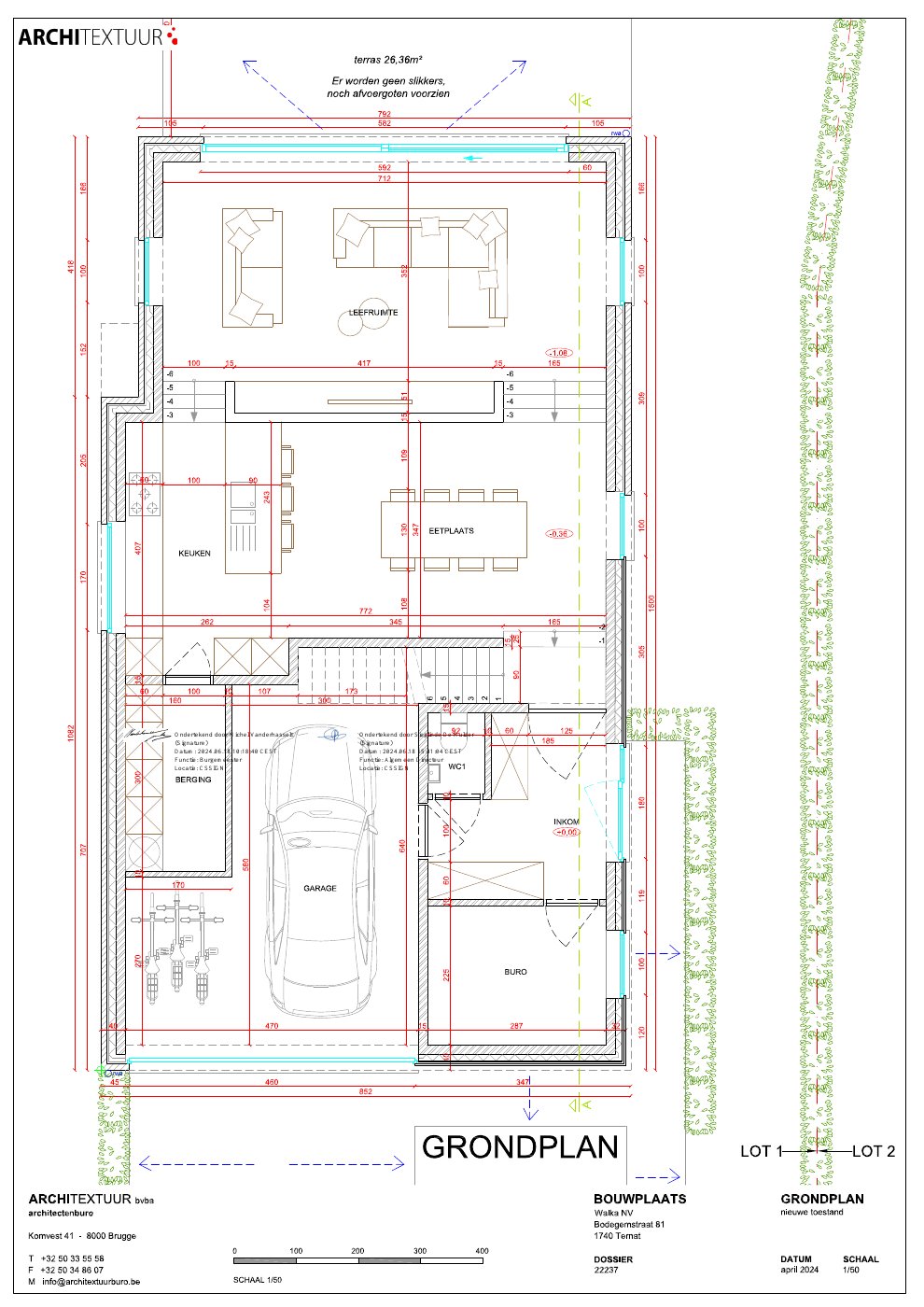Grondplan Lot 1
